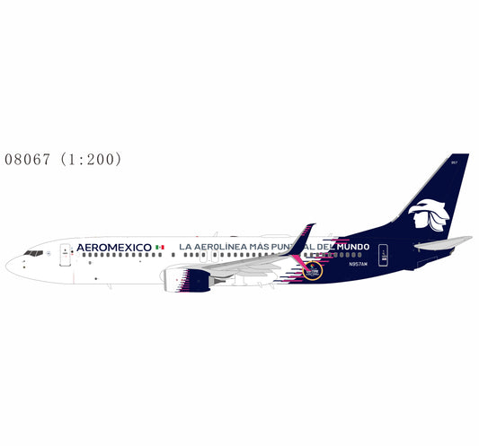 Pre-Order NG Models 1:200 Aeromexico Boeing 737-800 N957AM "La Aerolinea Mas Puntual Del Mundo" 08067