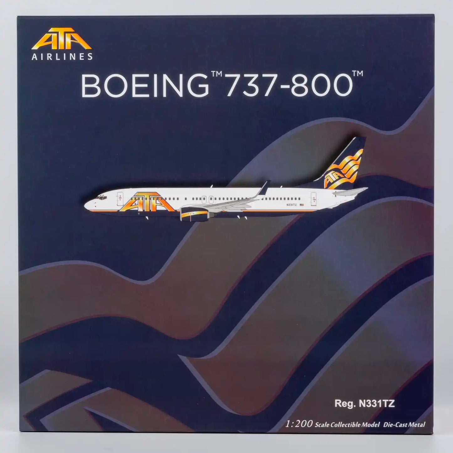 NG Models 1:200 ATA Airlines Boeing 737-800 N331TZ 08070