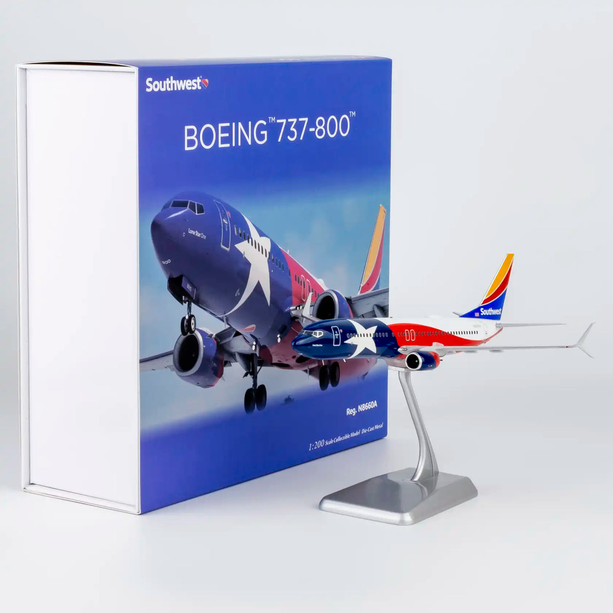 NG Models 1:200 Southwest Airlines Boeing 737-800 N8660A "new Lone Star One" 08074