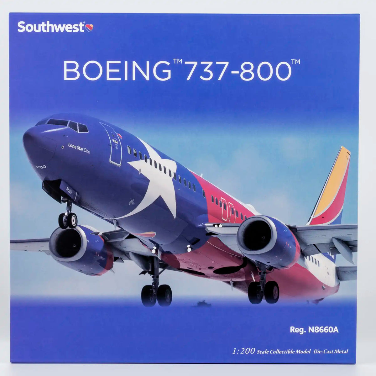 NG Models 1:200 Southwest Airlines Boeing 737-800 N8660A "new Lone Star One" 08074