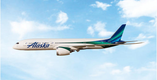 Pre-Order Phoenix Models 1:400 Alaska Airlines Boeing 787-9 N784HA 04686