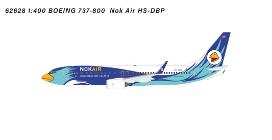 Pre-Order Panda Model 1:400 Nok Air Boeing 737-800 HS-DBP "Nok Petchnaamngern" 62628