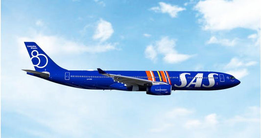 Pre-Order Phoenix Models 1:400 SAS Scandinavian Airbus A330-300 LN-RKR "80 Years" 12096