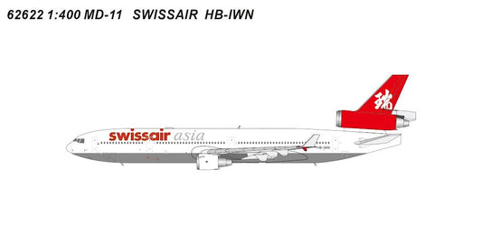 Pre-Order Panda Model 1:400 Swissair McDonnell Douglas MD-11 HB-IWN "Asia" 62622