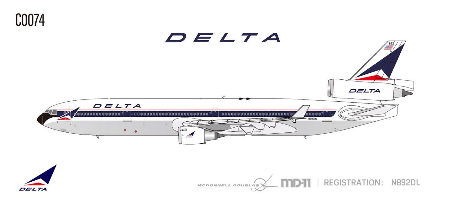 Pre-Order C Model 1:400 Delta Air Lines McDonnell Douglas MD-11 N892DL C0074