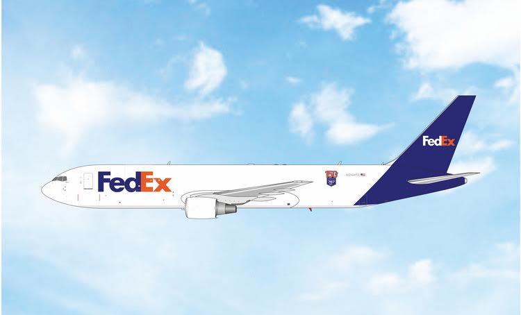 Pre-Order Phoenix Models 1:400 FedEx Boeing 767-300F N244FE "150th and last 767 for FedEx" 04703