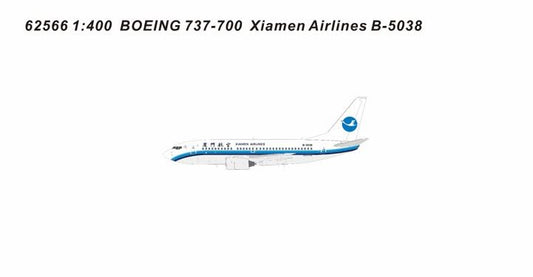 Pre-Order Panda Model 1:400 Xiamen Airlines Boeing 737-700 B-5038 62566