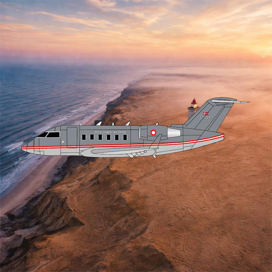Pre-Order 3D Design Deck 1:400 Royal Danish Air Force Challenger 604 C-168 185