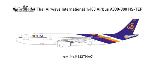Pre-Order Kylin Models 1:400 Thai Airways Airbus A330-300 HS-TEP K333THA01