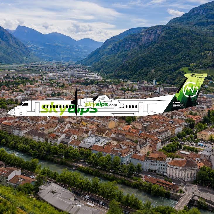 Pre-Order 3DD 1:400 Sky Alps DHC Q400 9H-MAYA 197