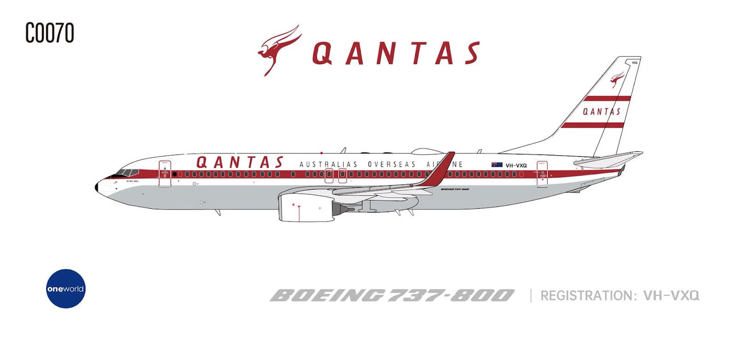 Pre-Order C Model 1:400 Qantas Boeing 737-800 VH-VXQ "Retro" C0070