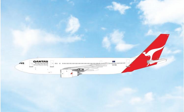 Pre-Order Phoenix Models 1:400 Qantas Airbus A300B4-203 VH-TAD 04688