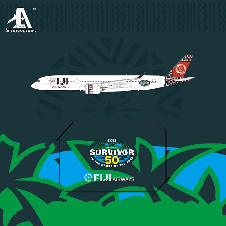 Pre-Order Aero Polaris 1:400 Fiji Airways Airbus A350-900 DQ-FAM HA3590010