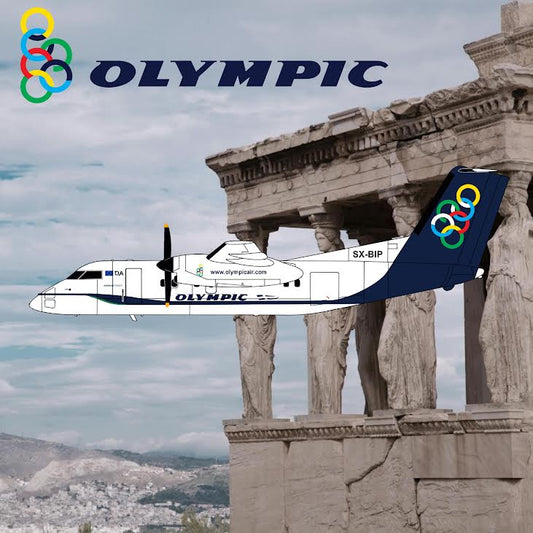 Pre-Order 3DD 1:200 Olympic Air DHC Q100 SX-BIP 205