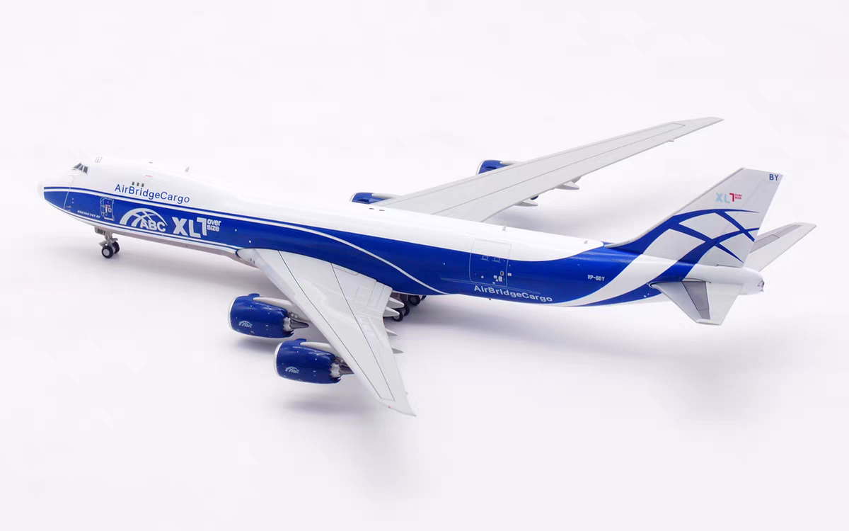 HX Models 1:400 AirBridgeCargo Boeing 747-8F VP-BBY "XL Over Size"