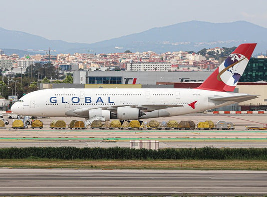 Pre-Order Phoenix Models 1:400 Global Airlines Airbus A380 9H-GLOBL 12012