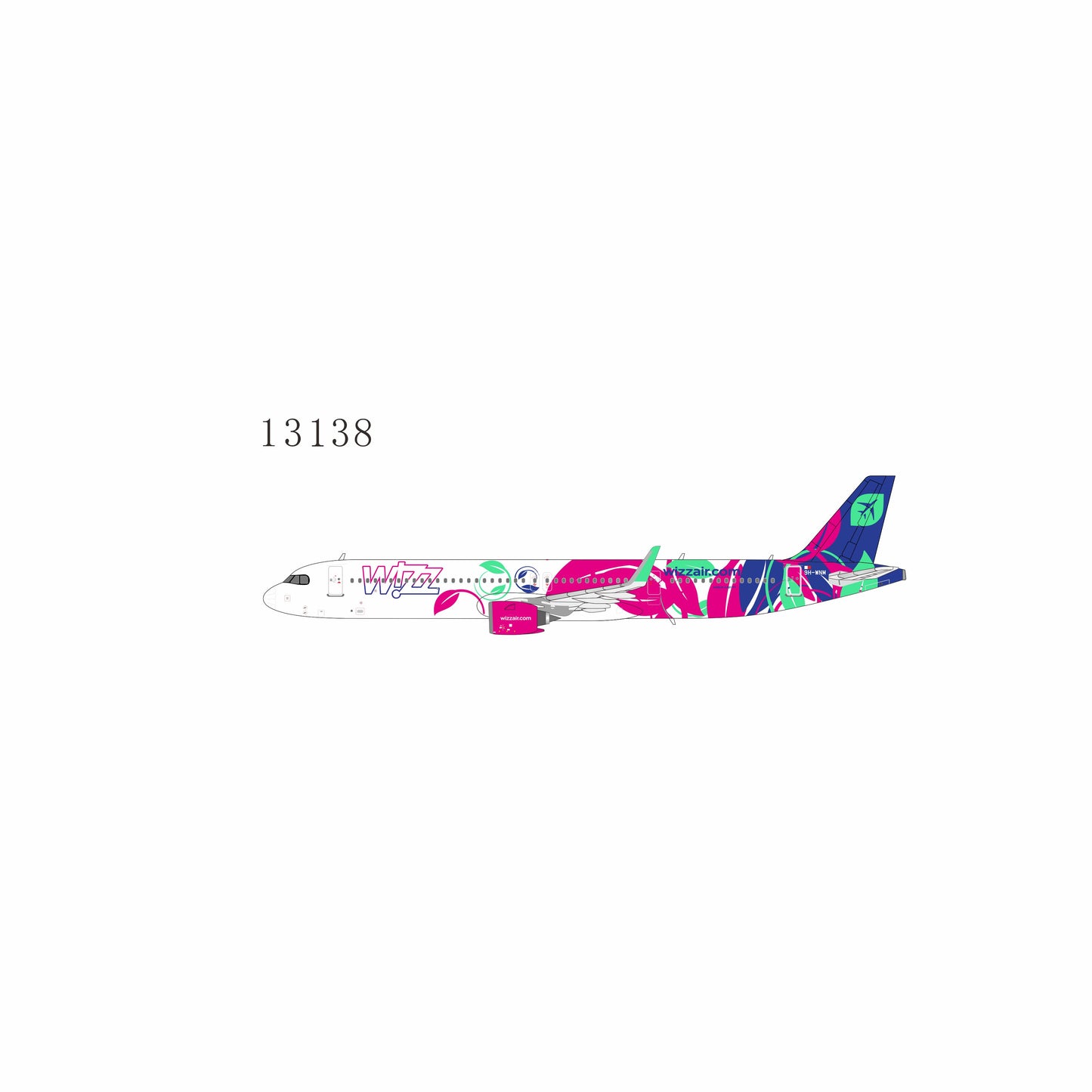Pre-Order NG Models 1:400 Wizz Air Malta Airbus A321neo 9H-WNM "Fly the Greenest" 13138