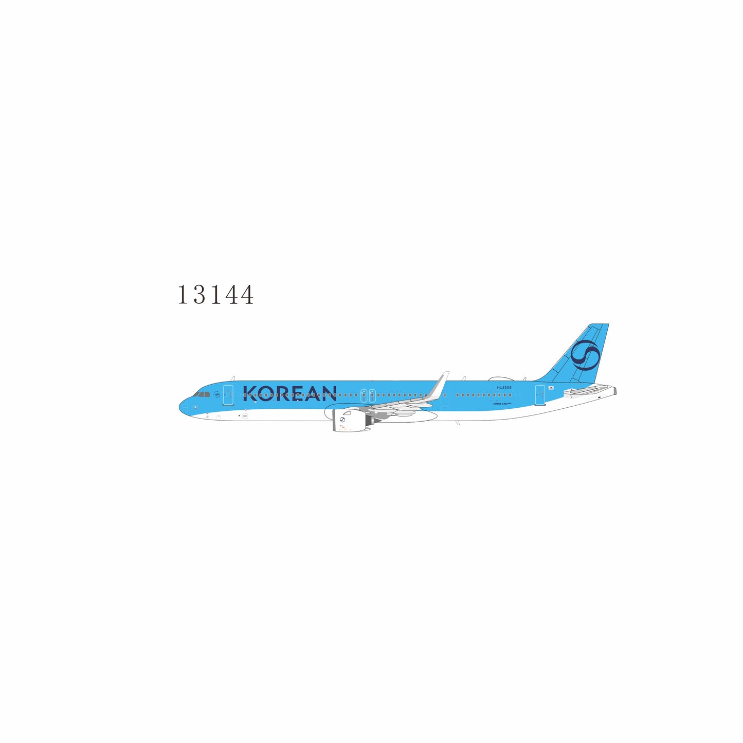 Pre-Order NG Models 1:400 Korean Air Airbus A321neo HL8509 "First A321 in New Livery" 13144