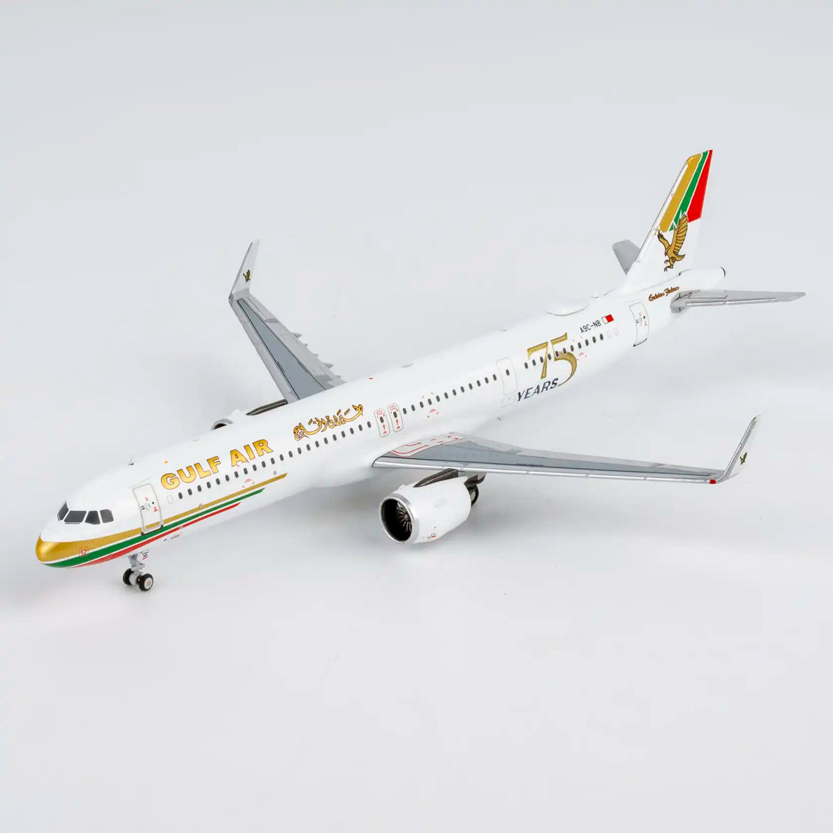 NG Models 1:400 Gulf Air Airbus A321neo A9C-NB "75th" 13145