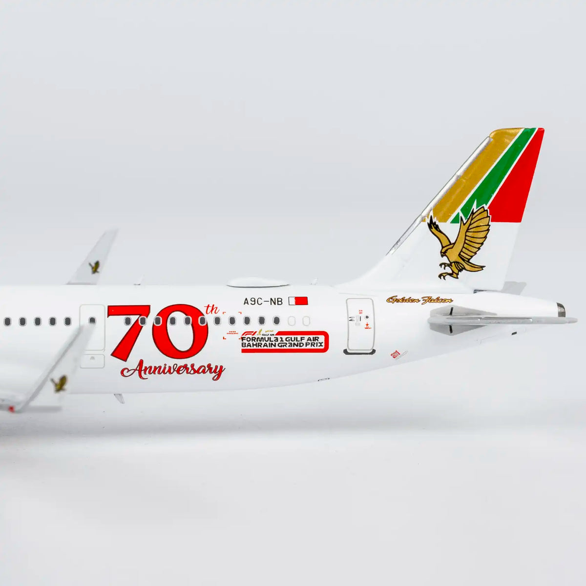NG Models 1:400 Gulf Air Airbus A321neo A9C-NB "70th" 13146