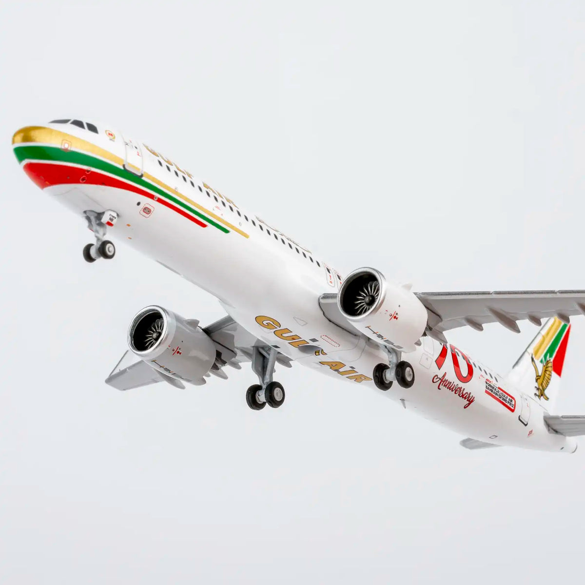 NG Models 1:400 Gulf Air Airbus A321neo A9C-NB "70th" 13146