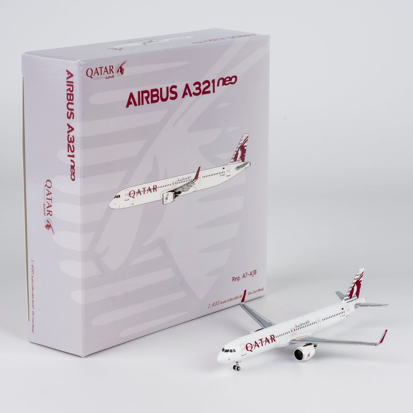 NG Models 1:400 Qatar Airways Airbus A321neo A7-AJB "Qatar's First neo" 13147