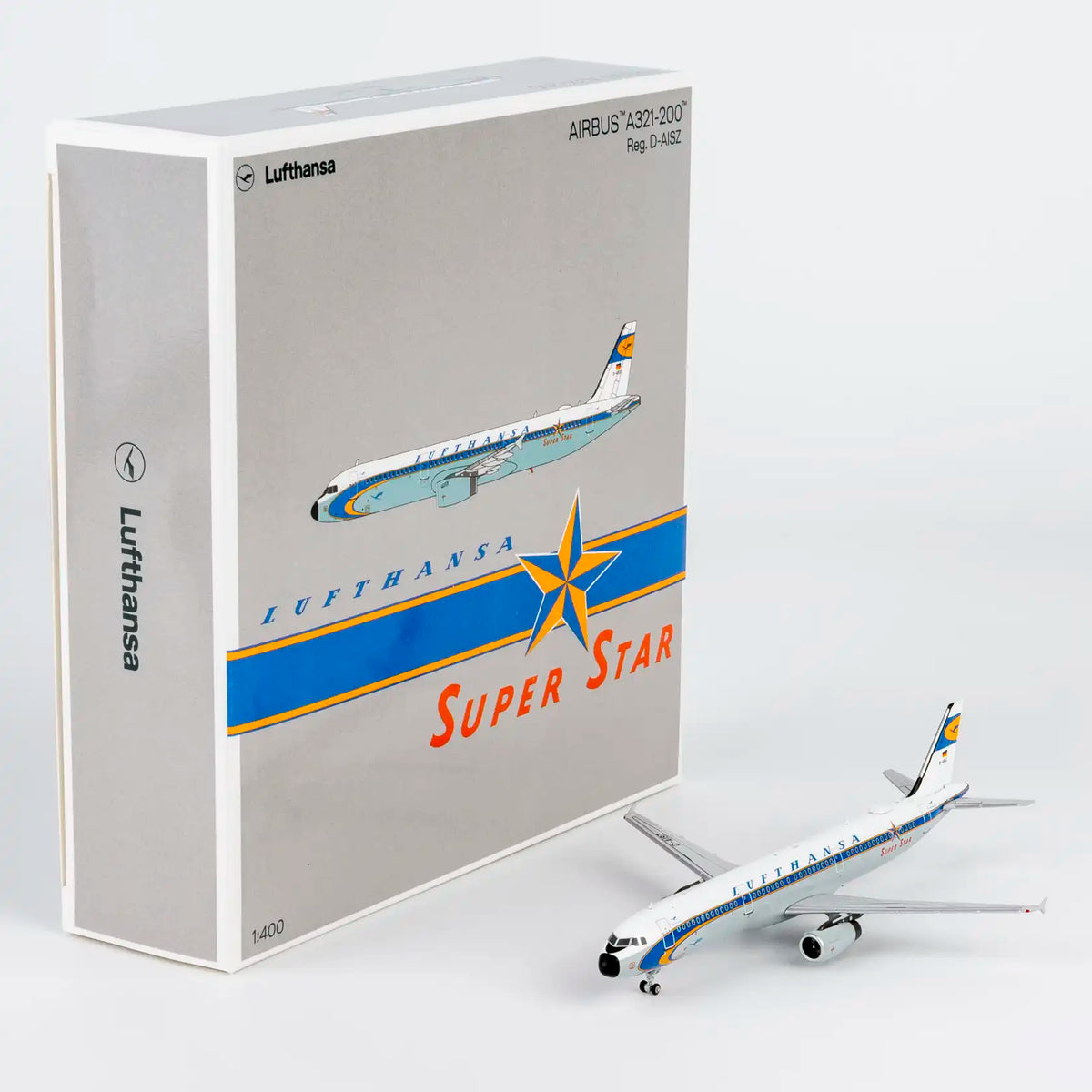 NG Models 1:400 Lufthansa Airbus A321 D-AISZ "Super Star Heritage" 13160