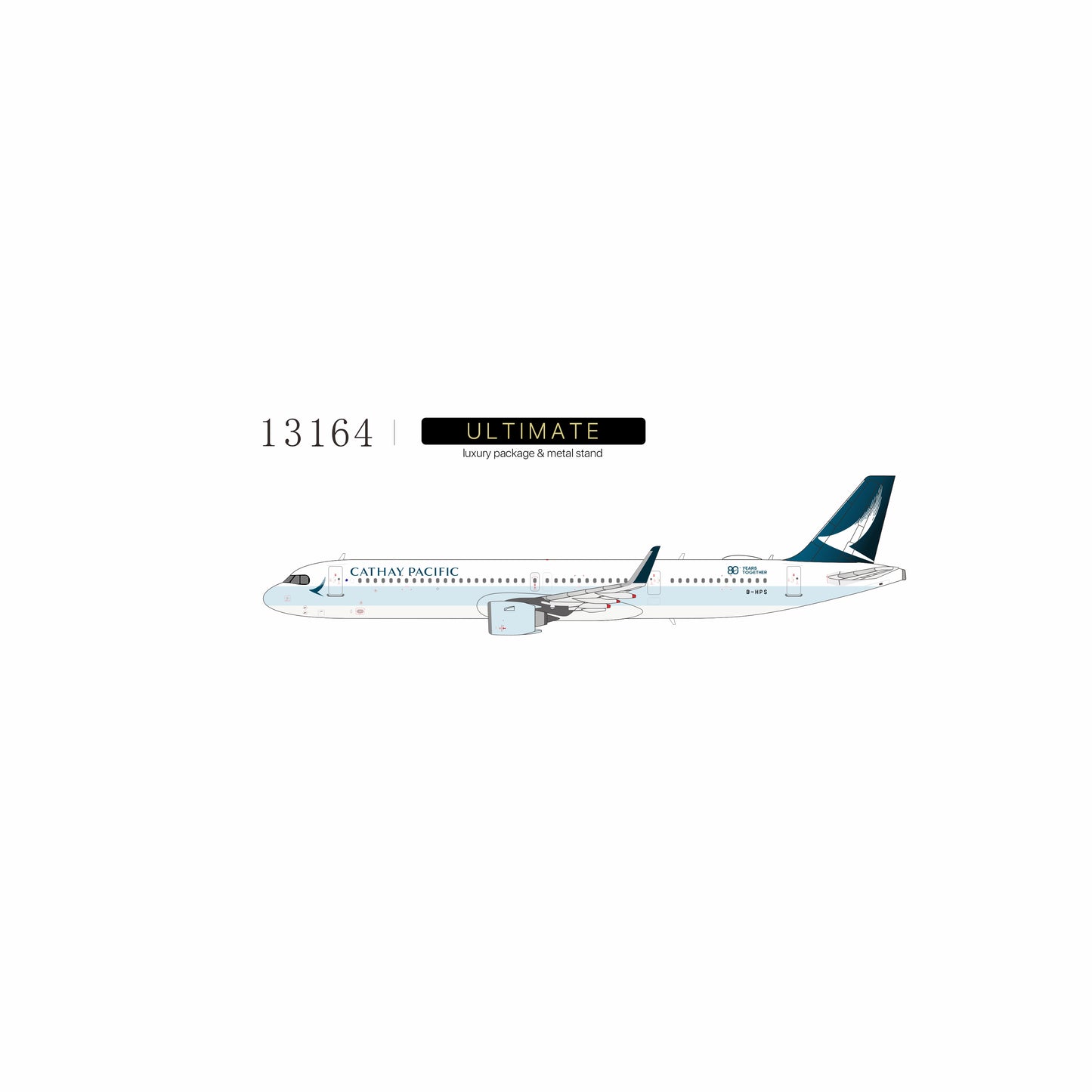 Pre-Order NG ULTIMATE 1:400 Cathay Pacific Airbus A321neo B-HPS "80 Years Together" 13164