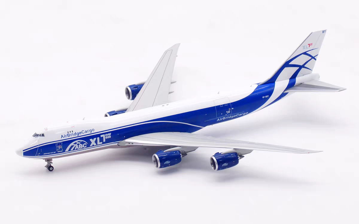 HX Models 1:400 AirBridgeCargo Boeing 747-8F VP-BBY "XL Over Size"