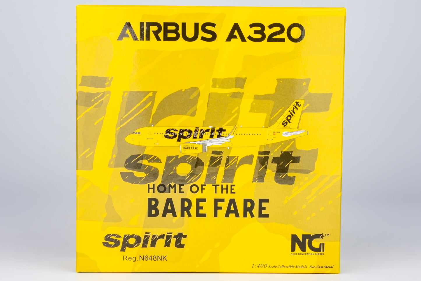 NG Models 1:400 Spirit Airlines Airbus A320 N648NK 15036