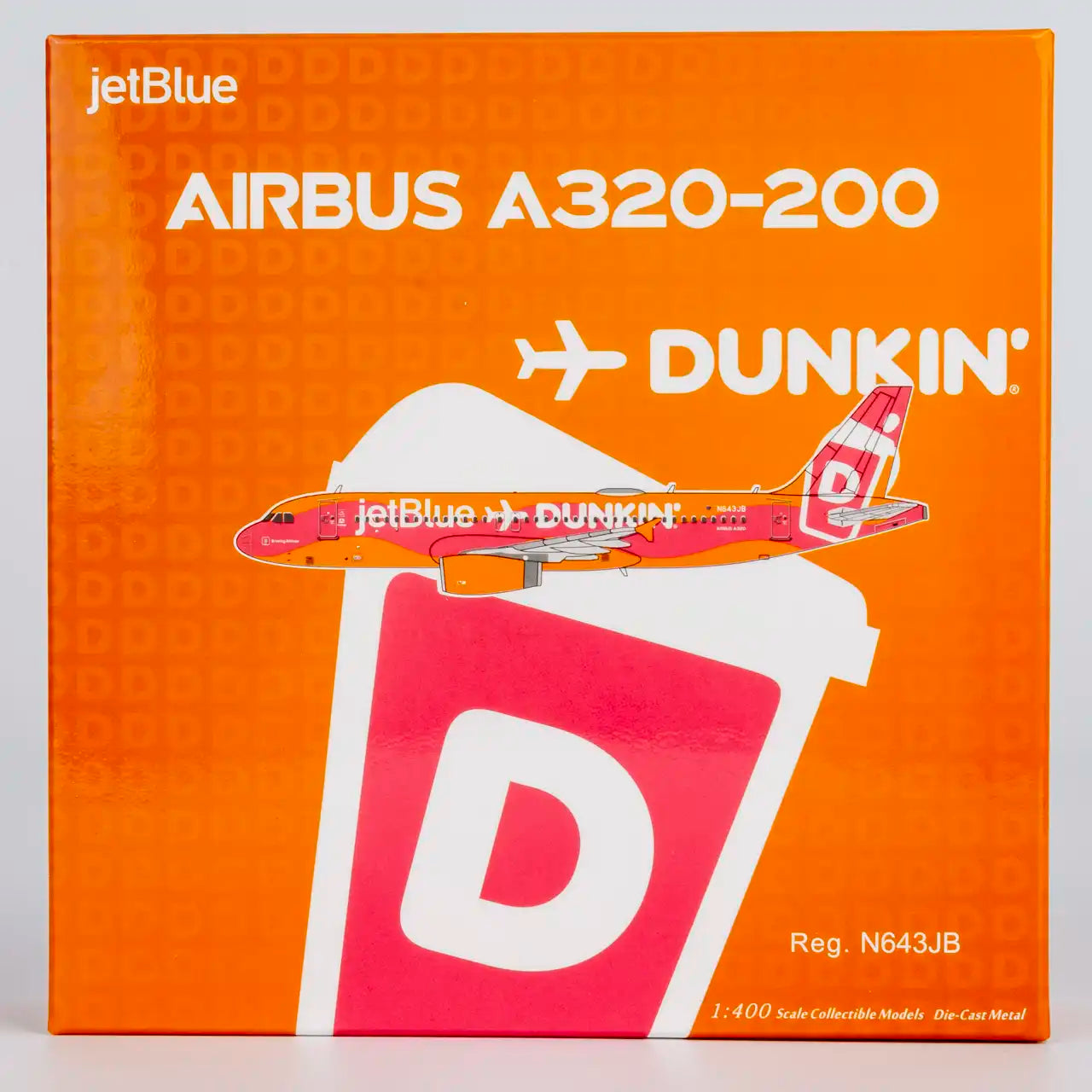 NG Models 1:400 JetBlue Airways Airbus A320 N643JB "Dunkin Donuts" 15061