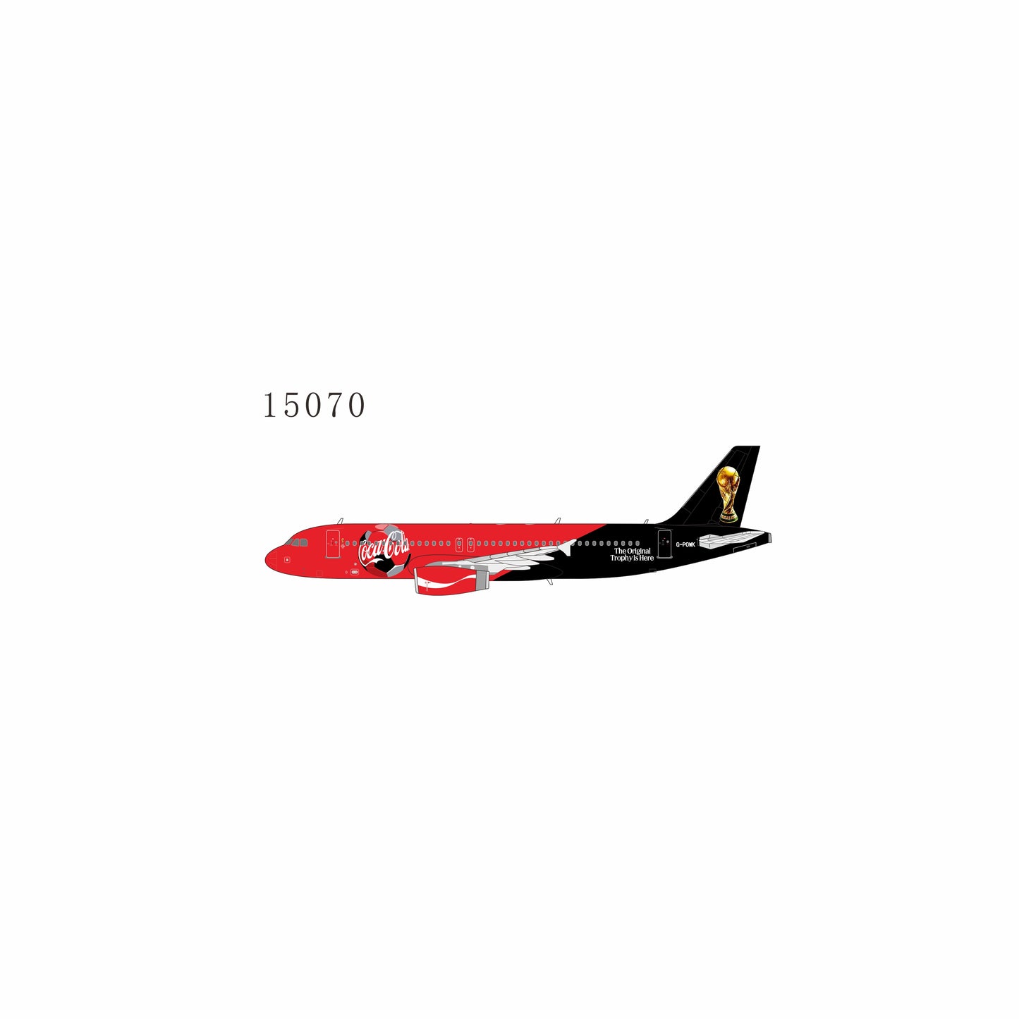 Pre-Order NG Models 1:400 Titan Airways Airbus A320 G-POWK "Coca Cola FIFA World Cup" 15070