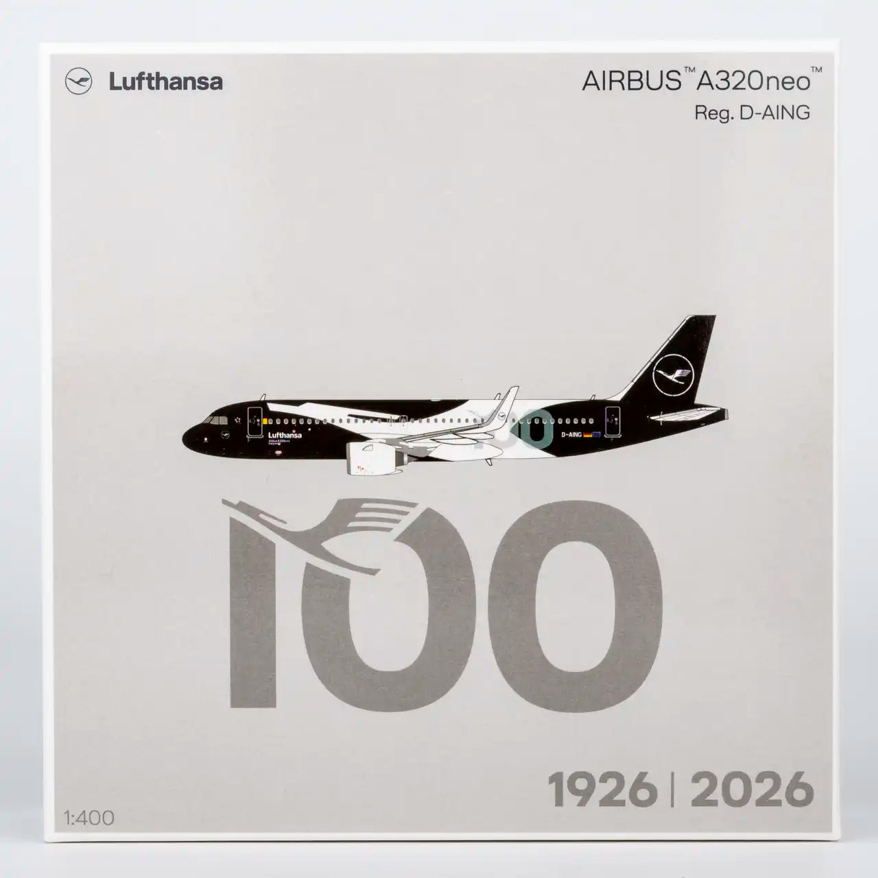 NG Models 1:400 Lufthansa Airbus A320neo F-AING "100th Anniversary" 15072
