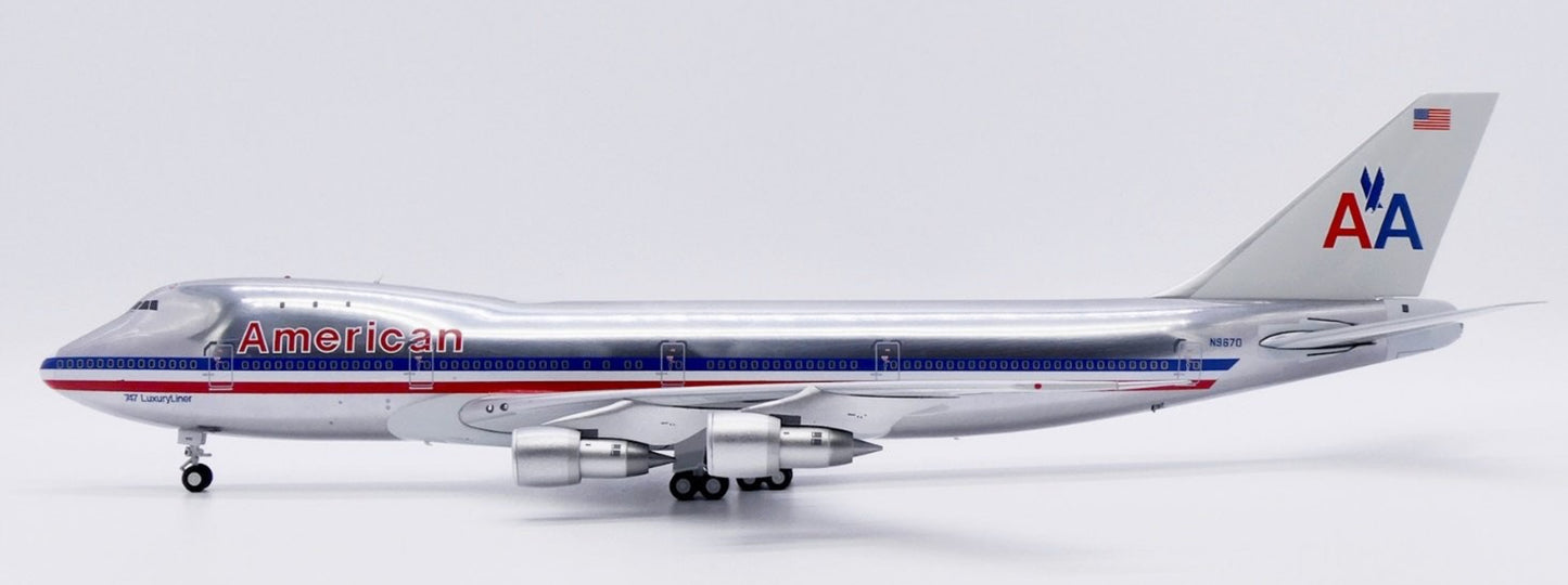 JC Wings 1:200 American Airlines Boeing 747-100 N9670 "Polished" XX20291