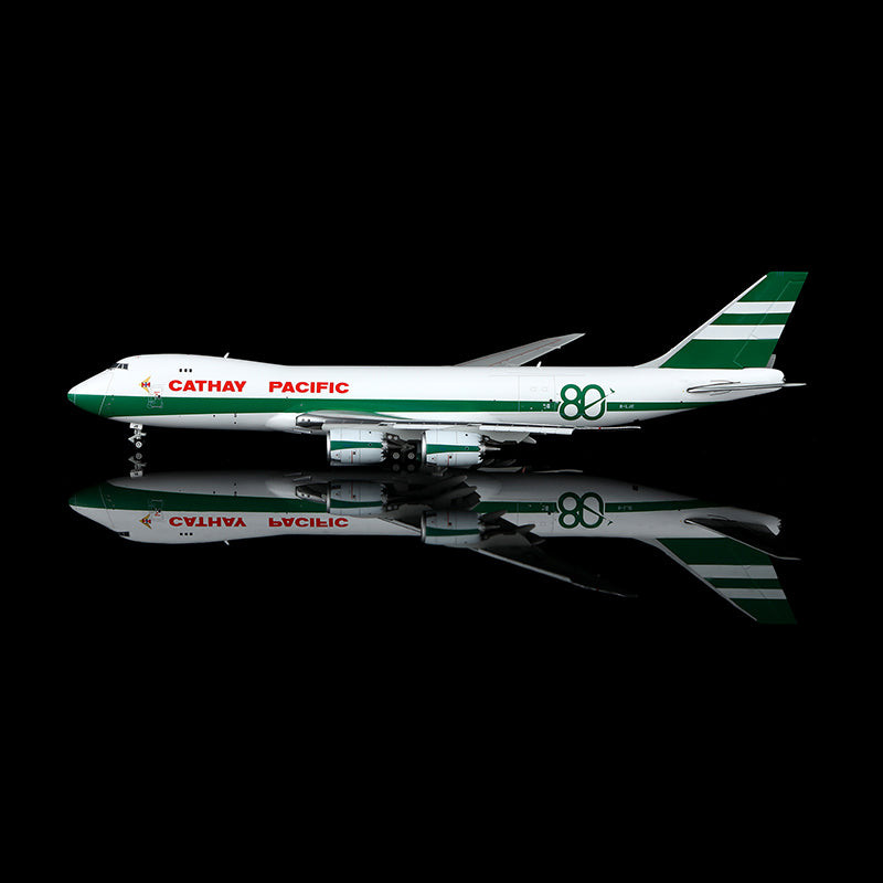YY Wings 1:400 Cathay Pacific Cargo Boeing 747-8F B-LJE "80th Retro" Flaps Down YY74809F