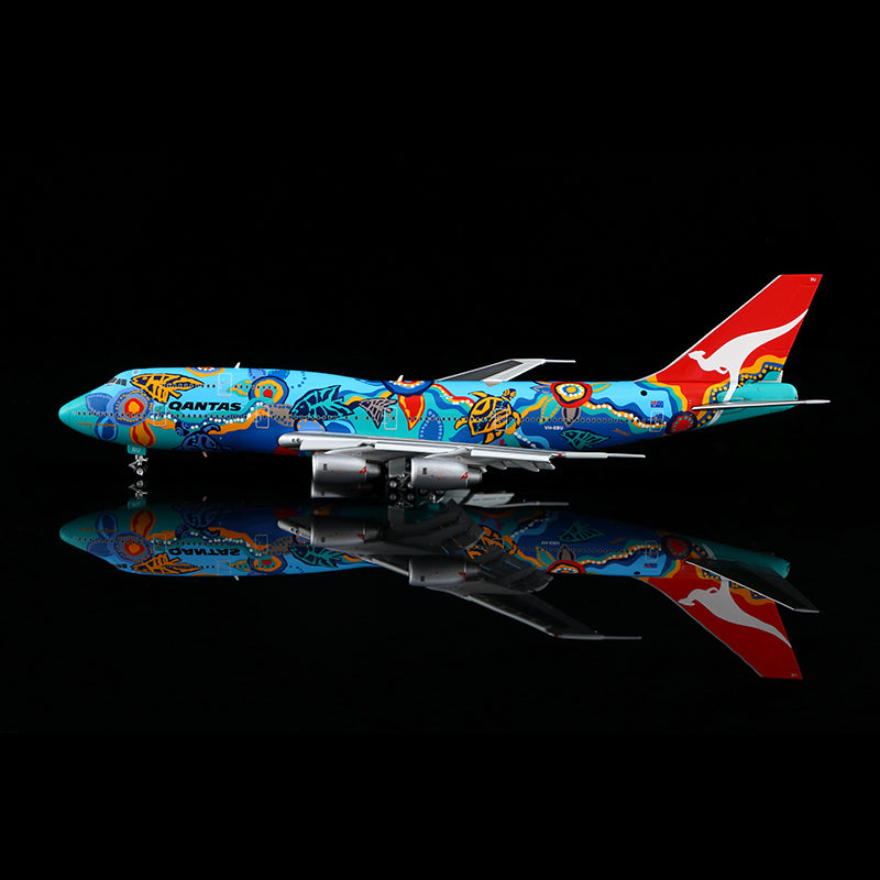 HX Models 1:400 Qantas Airways Boeing 747-300 VH-EBU Flaps Down "Nalanji Dreaming" B606501F