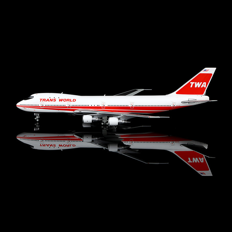 HX Models 1:400 Trans World Airlines (TWA) Boeing 747-100 N93105