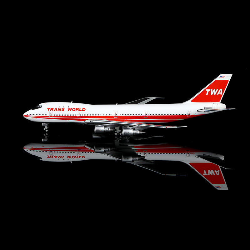 HX Models 1:400 Trans World Airlines (TWA) Boeing 747-100 N93107