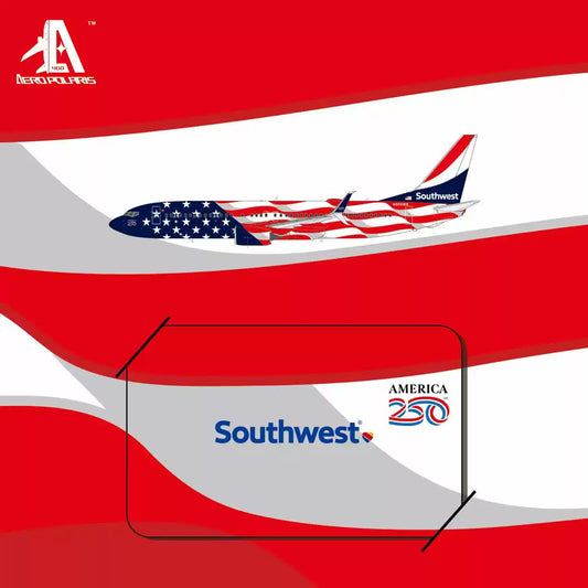 Pre-Order Aero Polaris 1:400 Southwest Airlines Boeing 737-800 N500WR "America 250" HA7380064