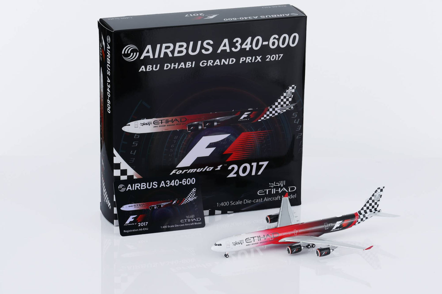 HX Models 1:400 Etihad Airways Airbus A340-600 A6-EHJ "Abu Dhabi 2017 Livery"