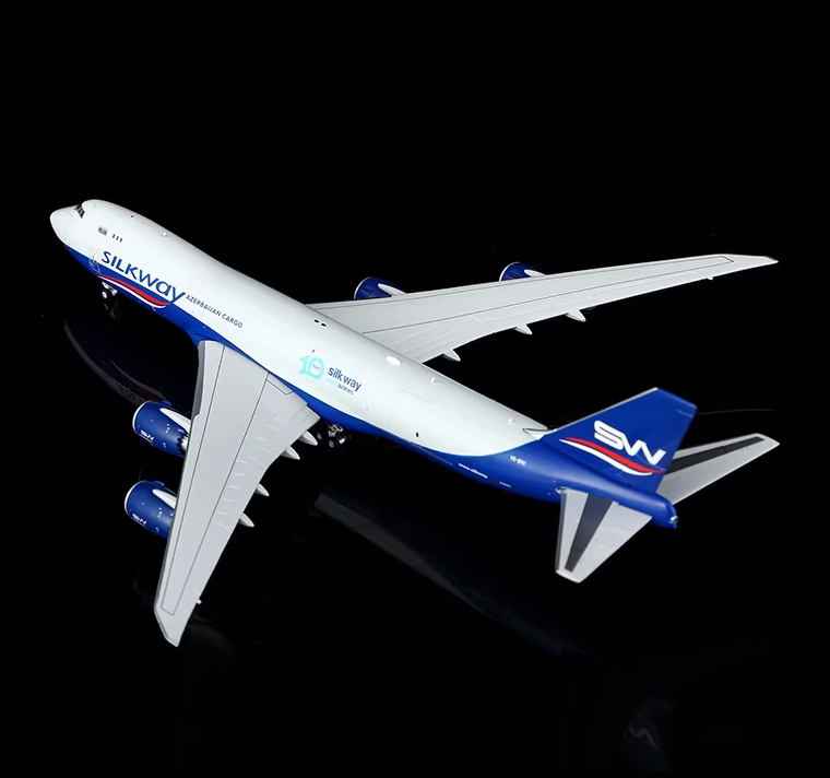 Pre-Order HX Models 1:400 Silk Way West Airlines Boeing 747-8F VQ-BVC