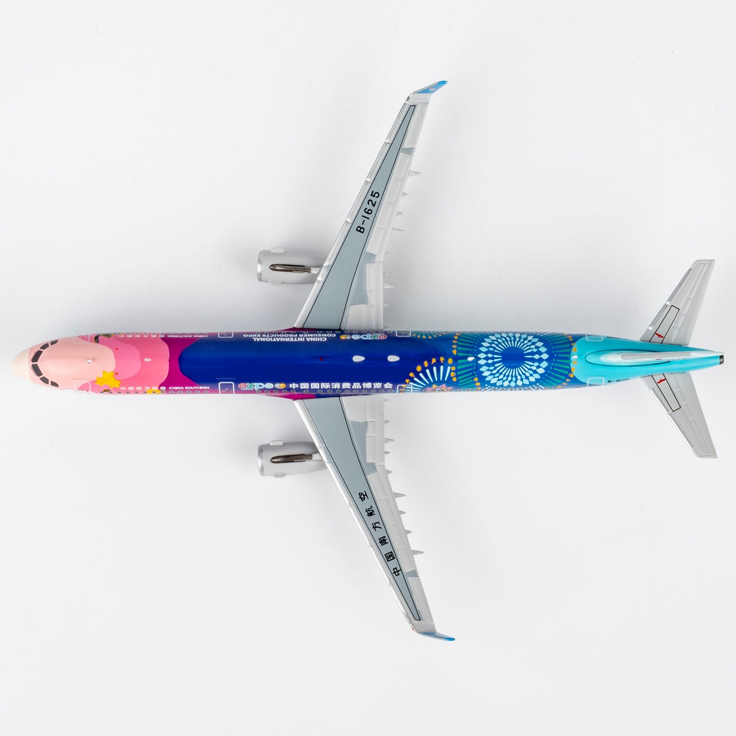 NG Models 1:400 China Southern Airlines Airbus A321 B-1625 "CICP Expo" 24058