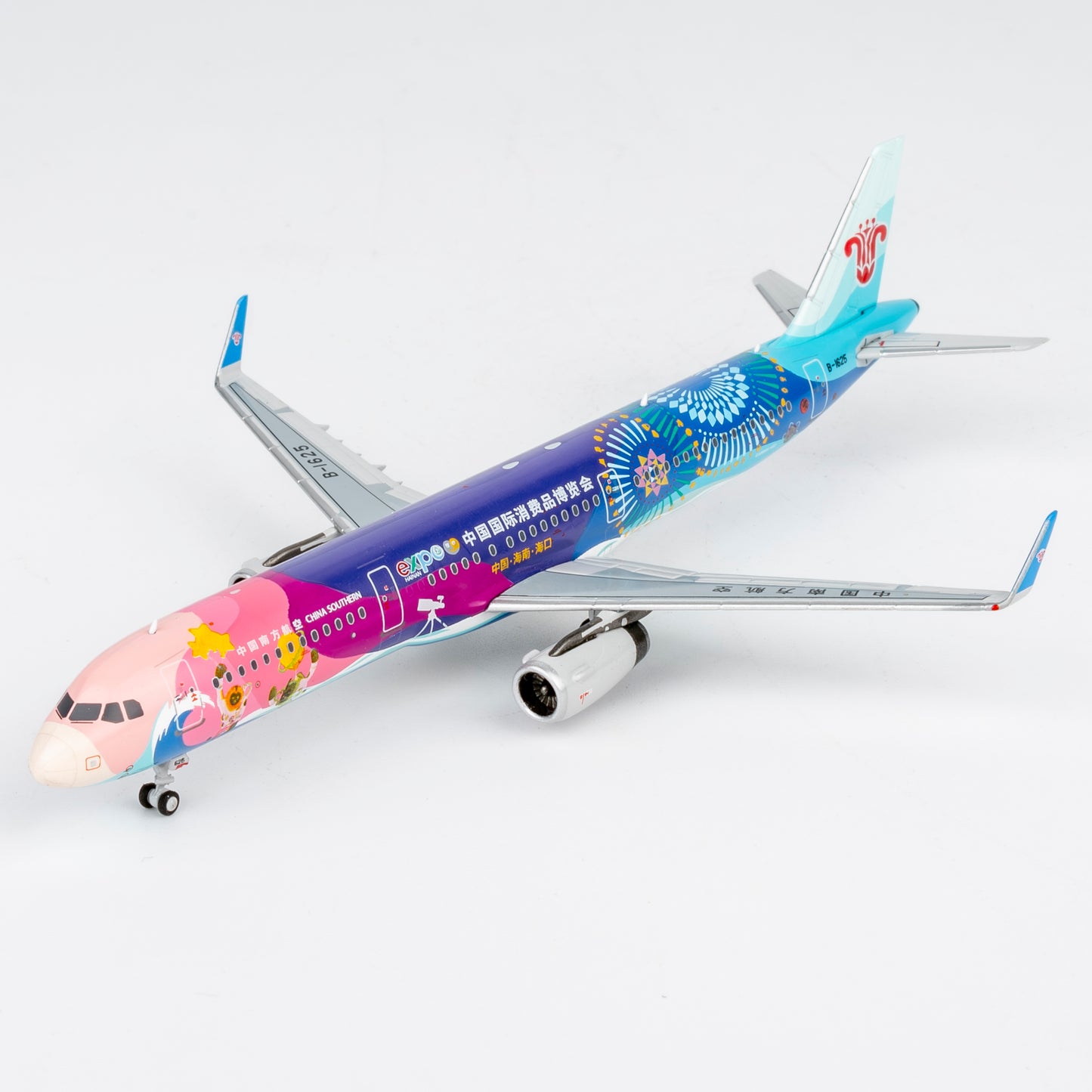 NG Models 1:400 China Southern Airlines Airbus A321 B-1625 "CICP Expo" 24058