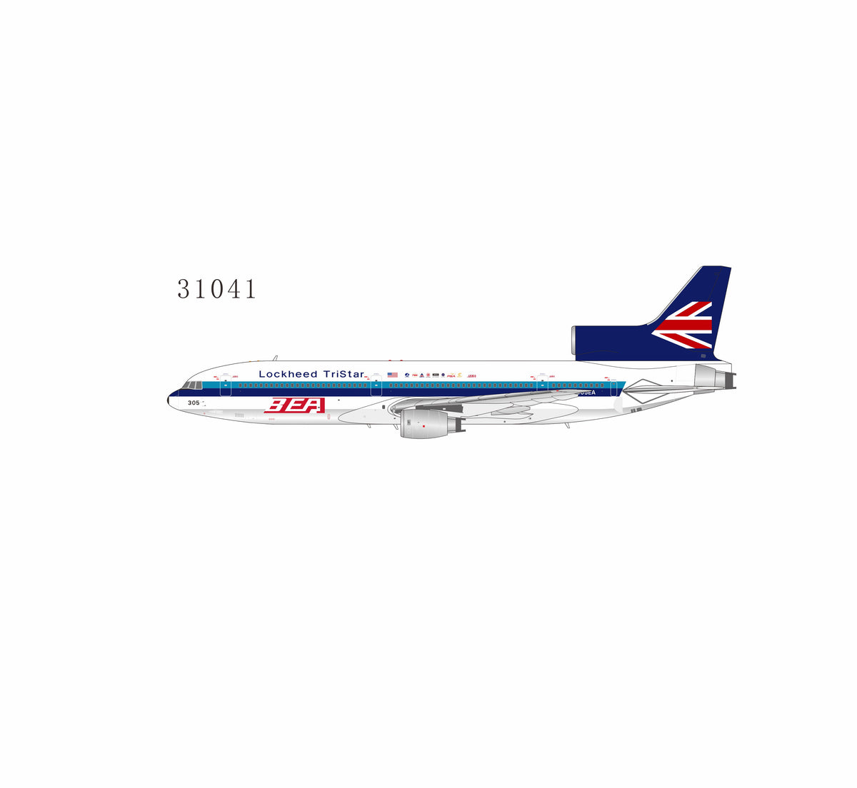 Pre-Order NG Models 1:400 Lockheed Aircraft (BEA) Lockheed L-1011-1 N305EA "contemporary livery" 31041