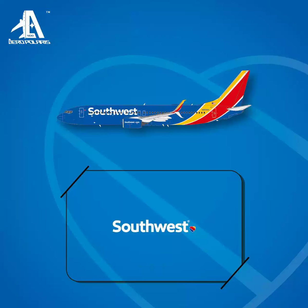 Pre-Order Aero Polaris 1:400 Southwest Airlines Boeing 737-800 N8668A HA7380061