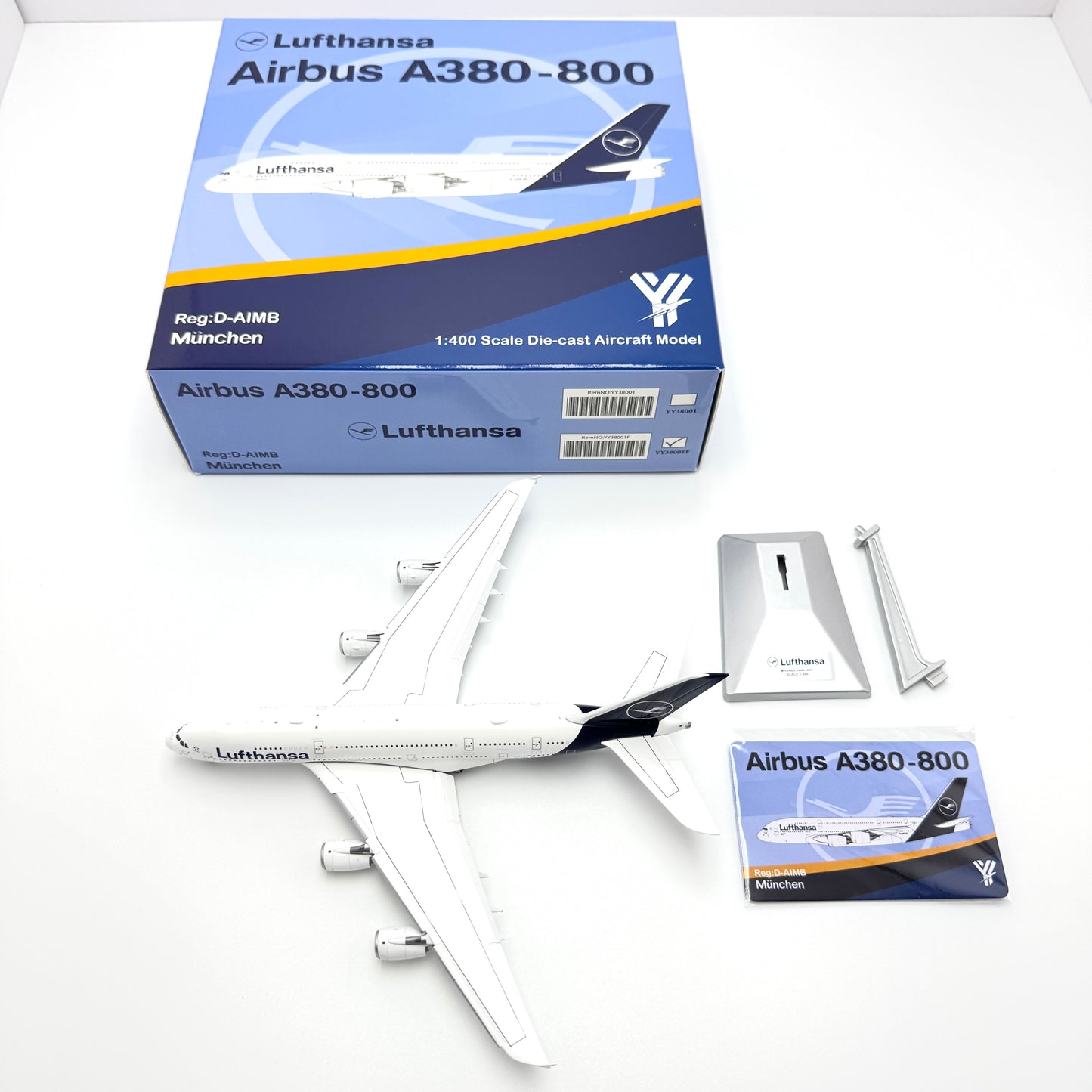 Pre-Order YY Wings 1:400 Lufthansa Airbus A380 D-AIMB "New Livery"
