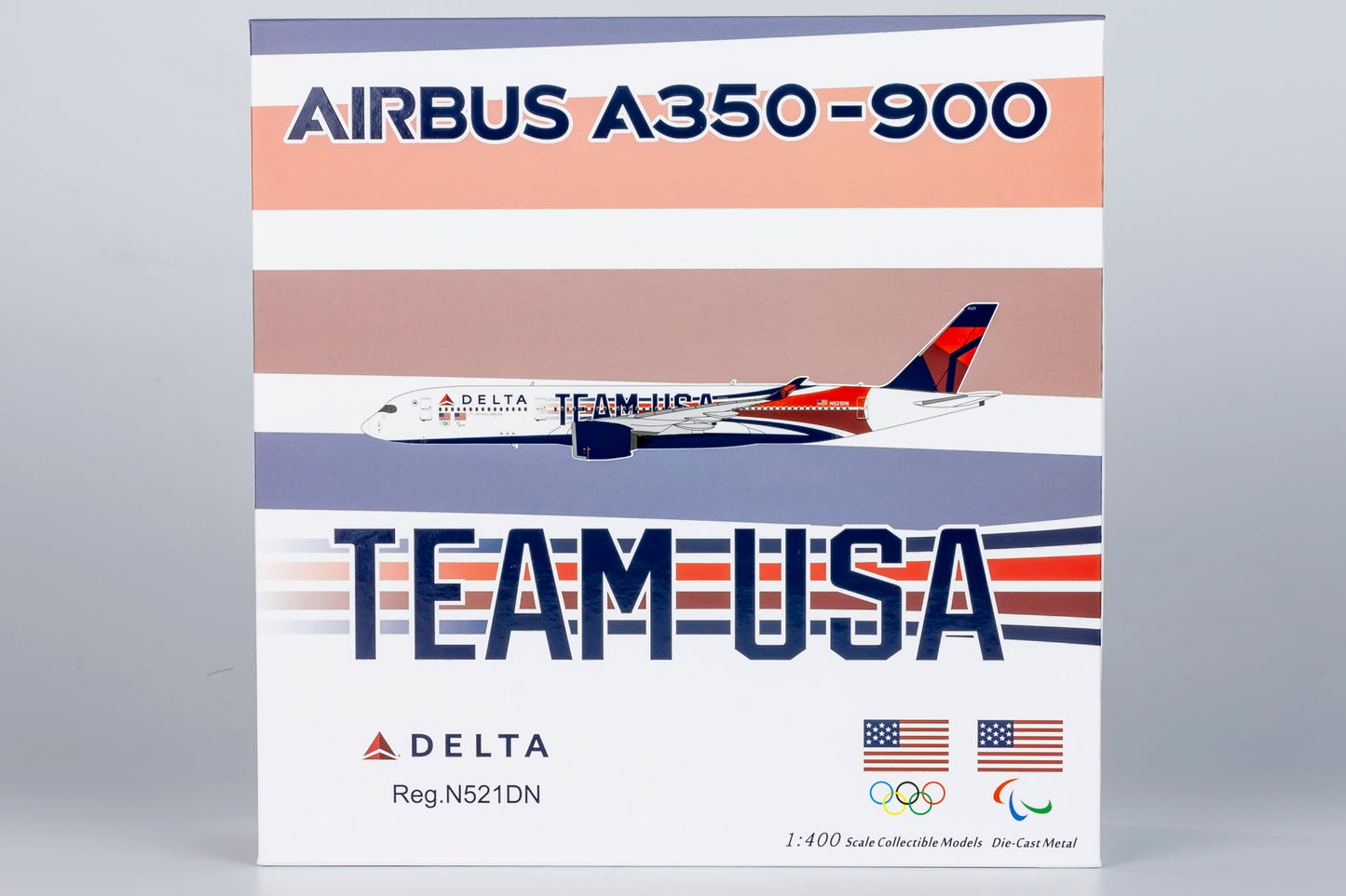 NG Models ULTIMATE 1:400 Delta Air Lines Airbus A350-900 "Team USA" N521DN NG 39082
