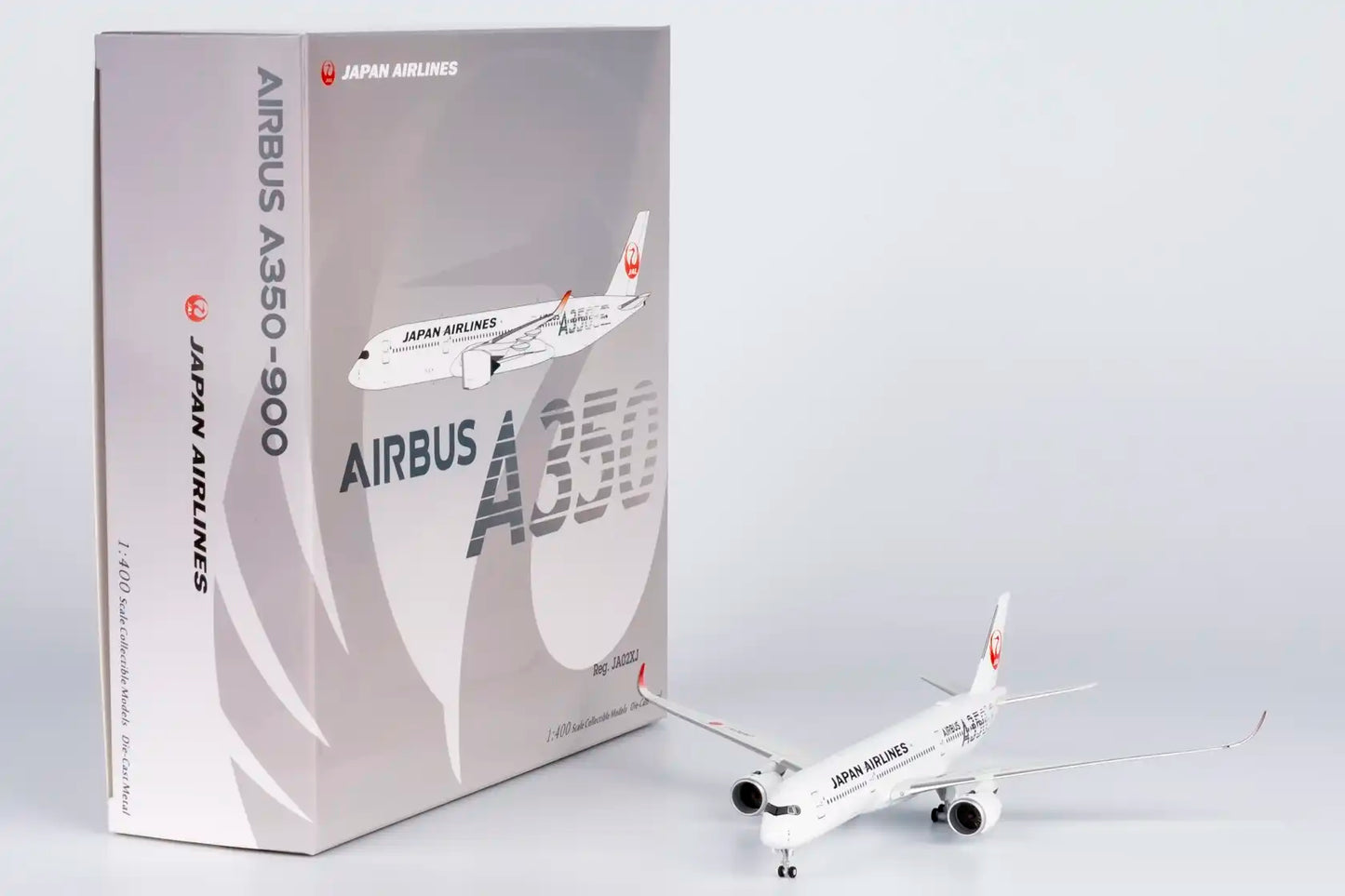 NG Models 1:400 JAL Airbus A350-900 JA02XJ "Silver A350 Titles" 39096