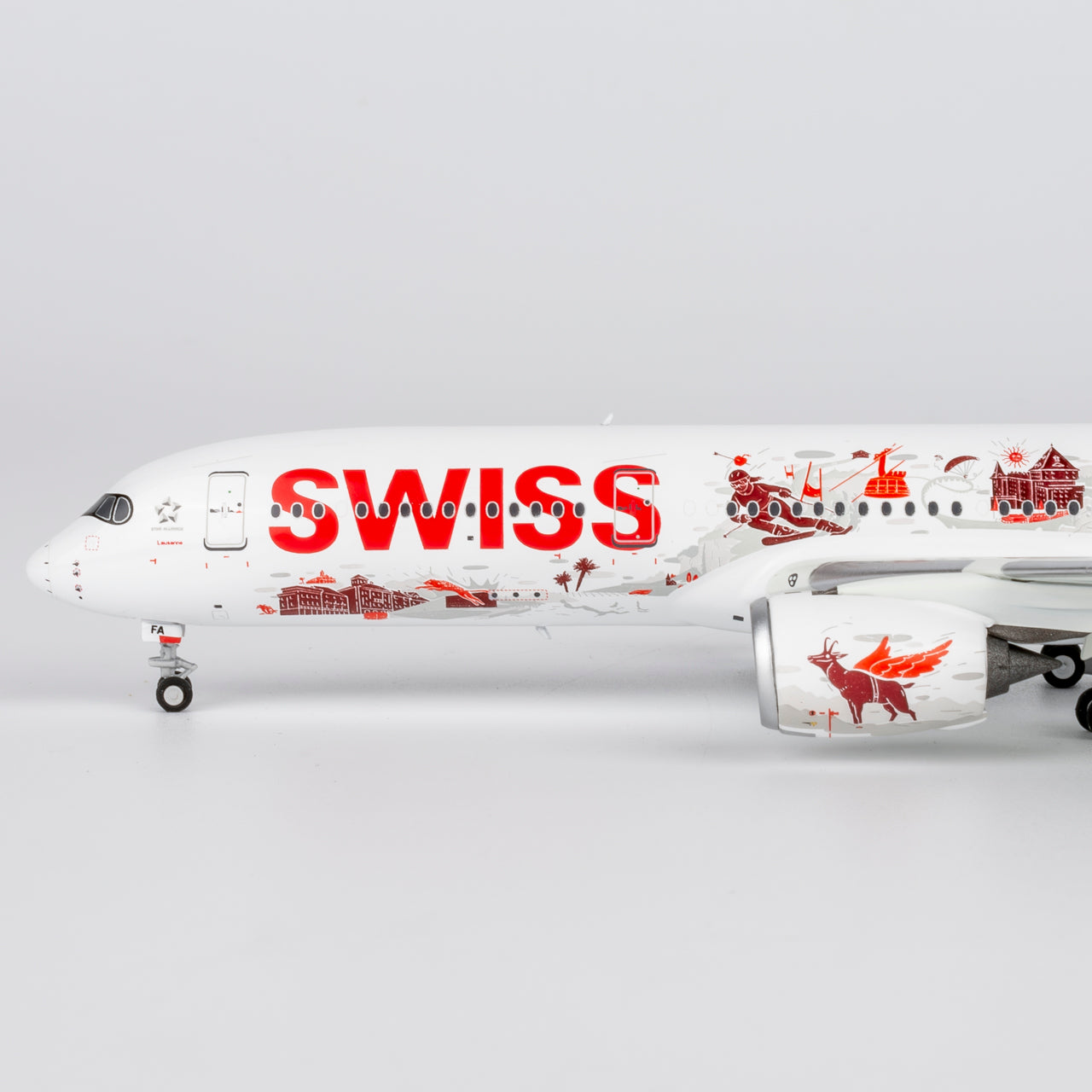 NG Models ULTIMATE 1:400 Swiss Air Airbus A350-900 HB-IFA "Wanderlust" 39100