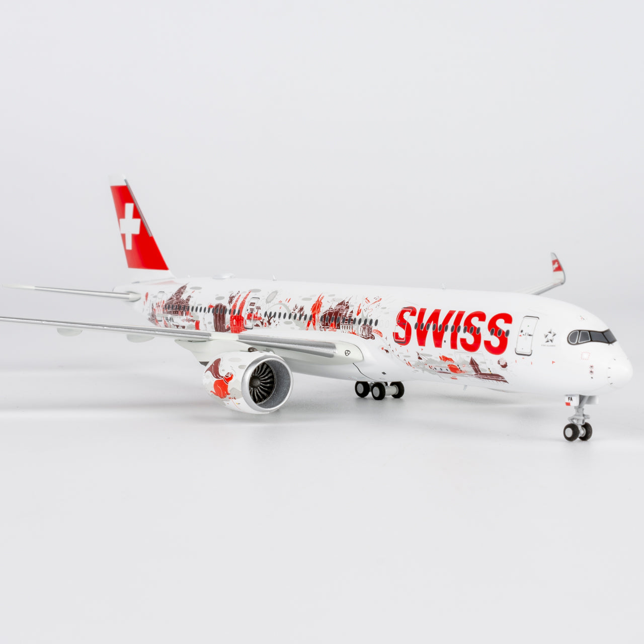 NG Models ULTIMATE 1:400 Swiss Air Airbus A350-900 HB-IFA "Wanderlust" 39100